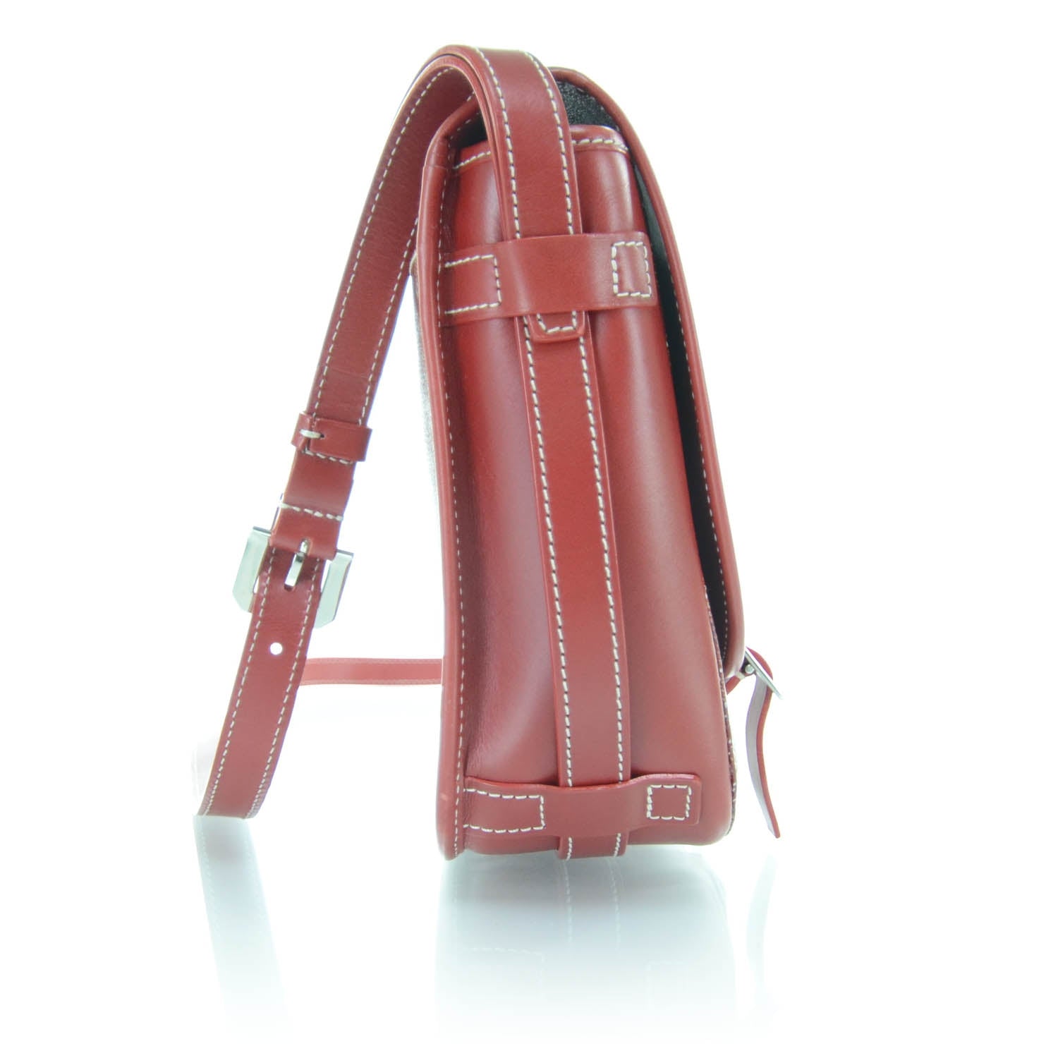 Goyard Goyardine Belvedere MM Messenger Bag Red 6 of 9