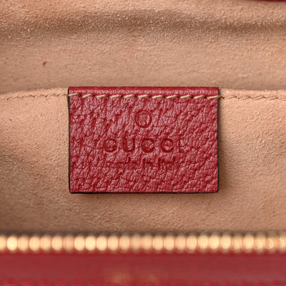 Gucci GG Supreme Monogram Flora Web Small Ophidia Tote Bag Red 6 of 11
