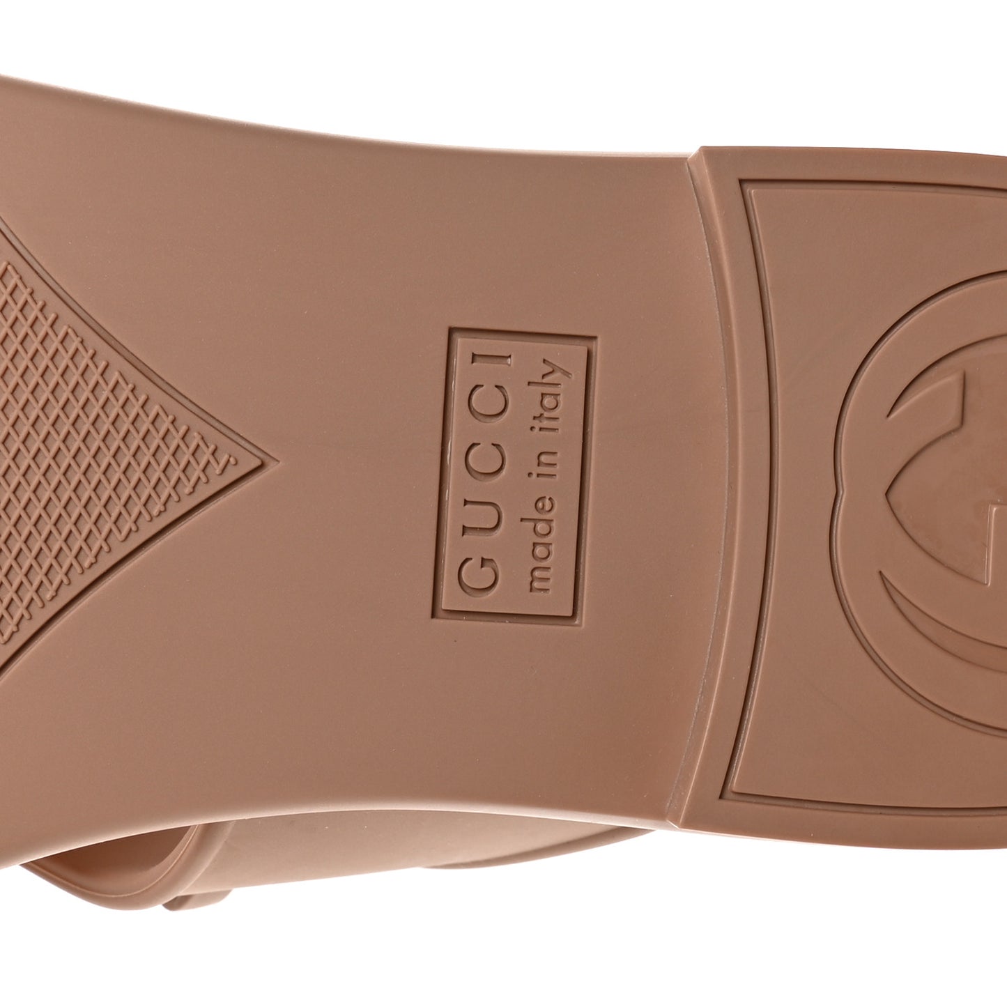 Rubber Womens Horsebit Thong Sandals 40 Vintage Camel