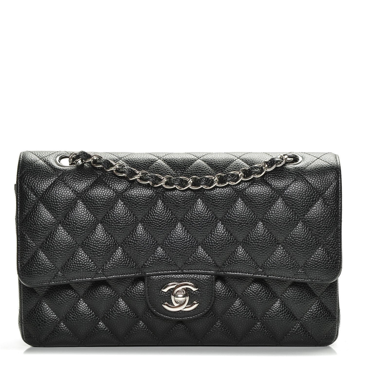 Chanel Caviar Quilted Medium Double Flap Black 1 of 7