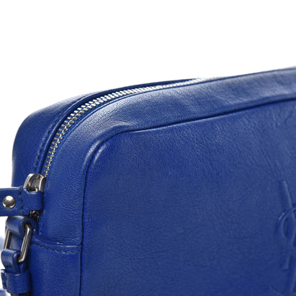 Saint Laurent Lambskin Monogram Small Lou Camera Bag Royal Blue 11 of 13