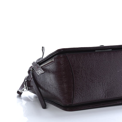 Jimmy Choo Soft Vintage Goatskin Helia Top Handle Bag Bordeaux 6 of 14