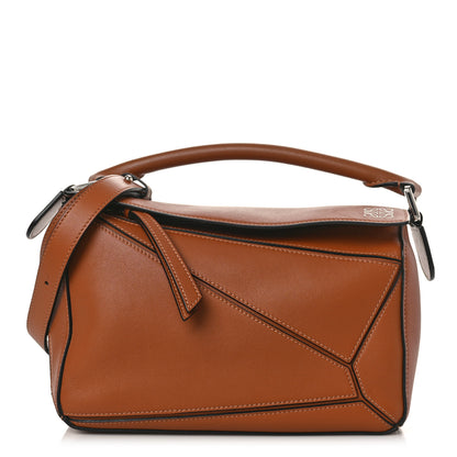 Loewe Calfskin Small Puzzle Bag Tan 1 of 9