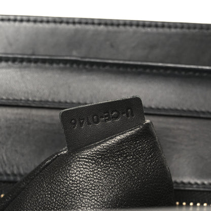 Celine Bullhide Calfskin Micro Bi-Color Luggage Black White 7 of 10