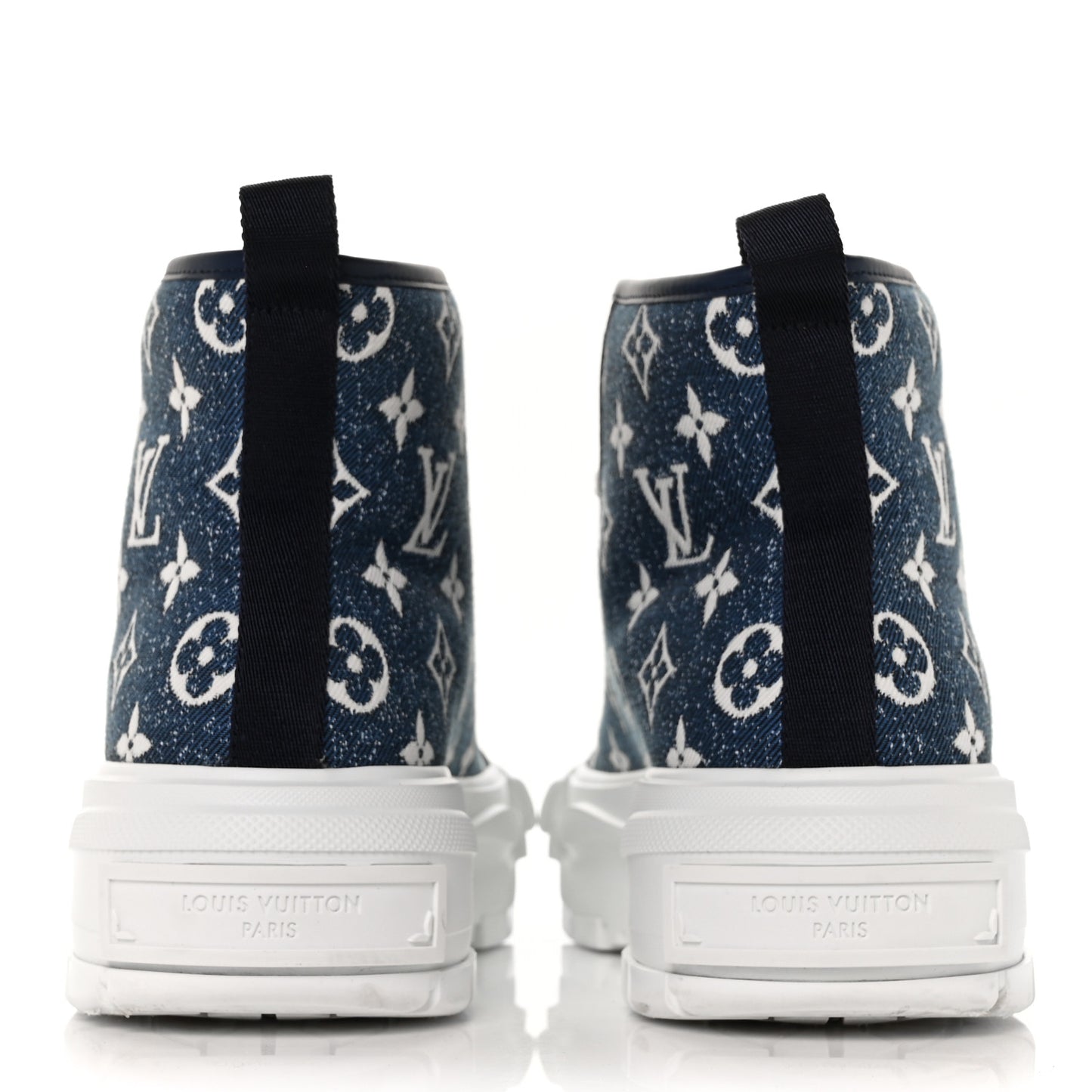Denim Monogram Squad Sneaker Boots 40 Marine