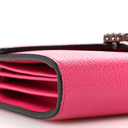 Gucci Dollar Calfskin Crystal Mini Dionysus Chain Wallet Box Pink 9 of 12