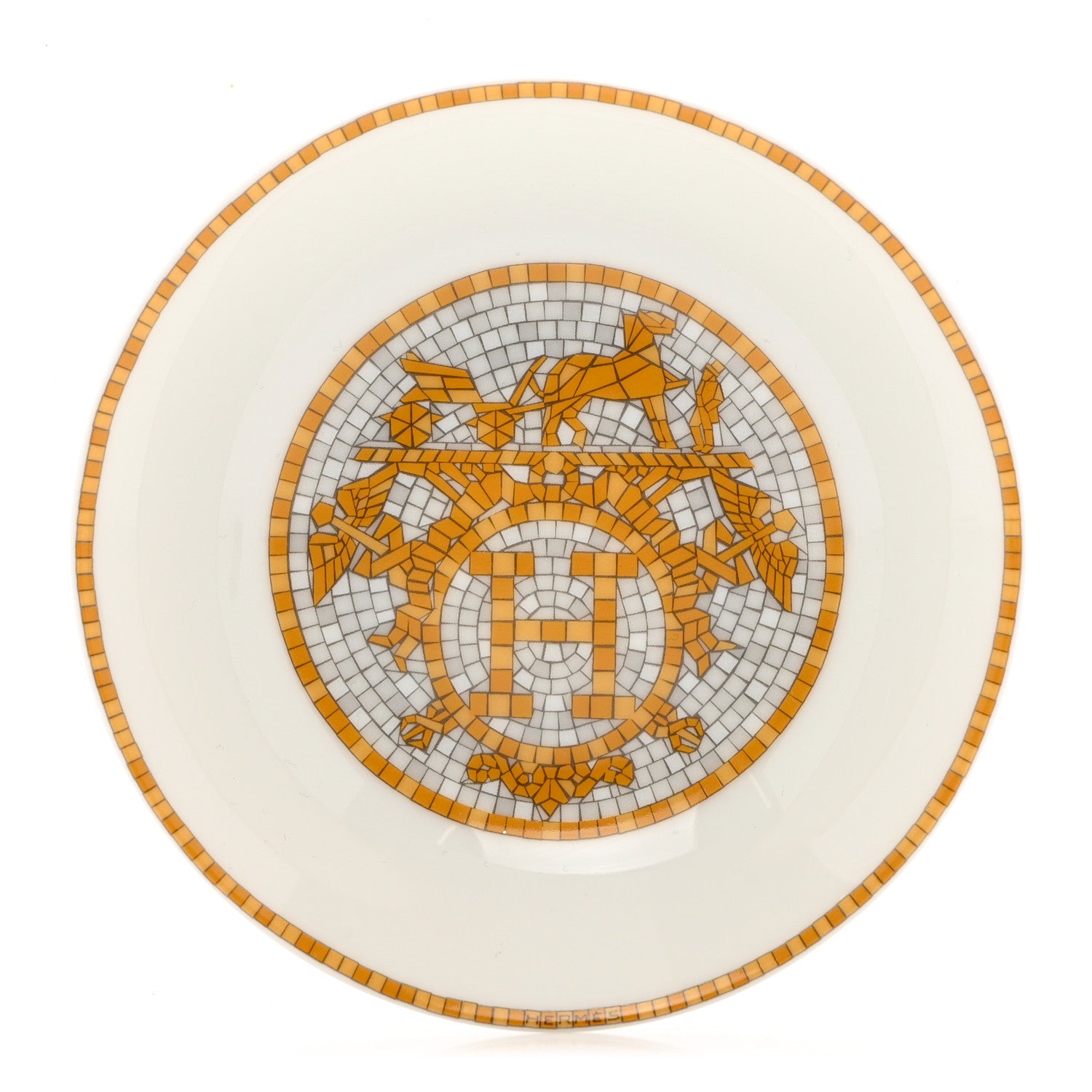 Hermes Porcelain Mosaique au 24 Soy Dish 1 of 5