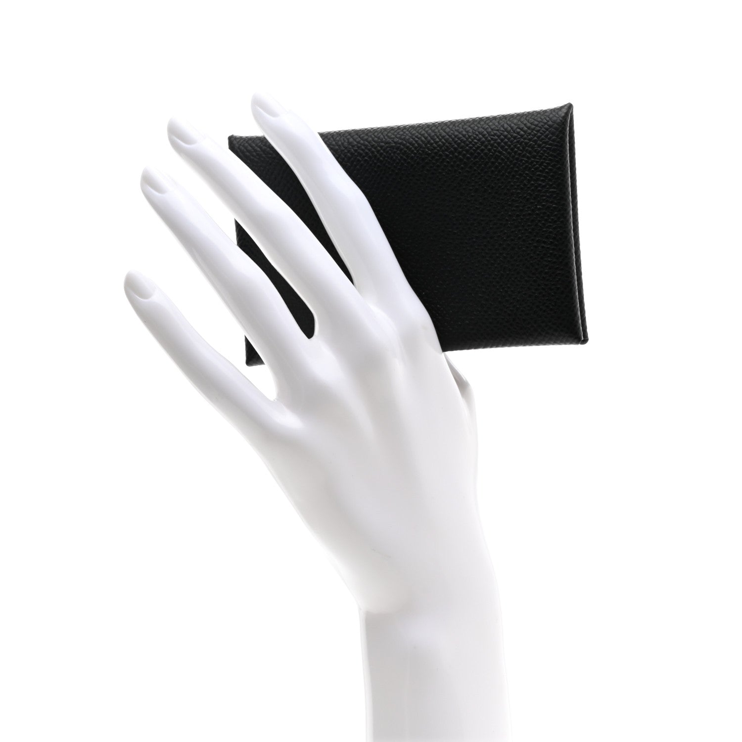 Hermes Epsom Calvi Card Case Black 2 of 7