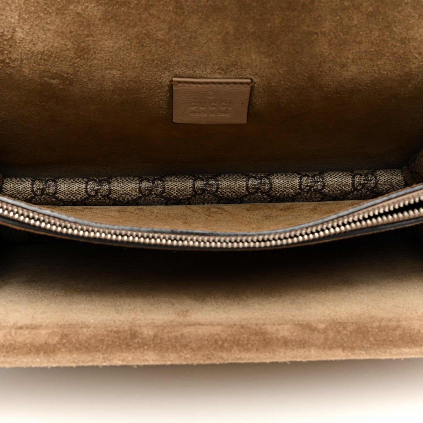 GG Supreme Monogram Small Dionysus Shoulder Bag Taupe