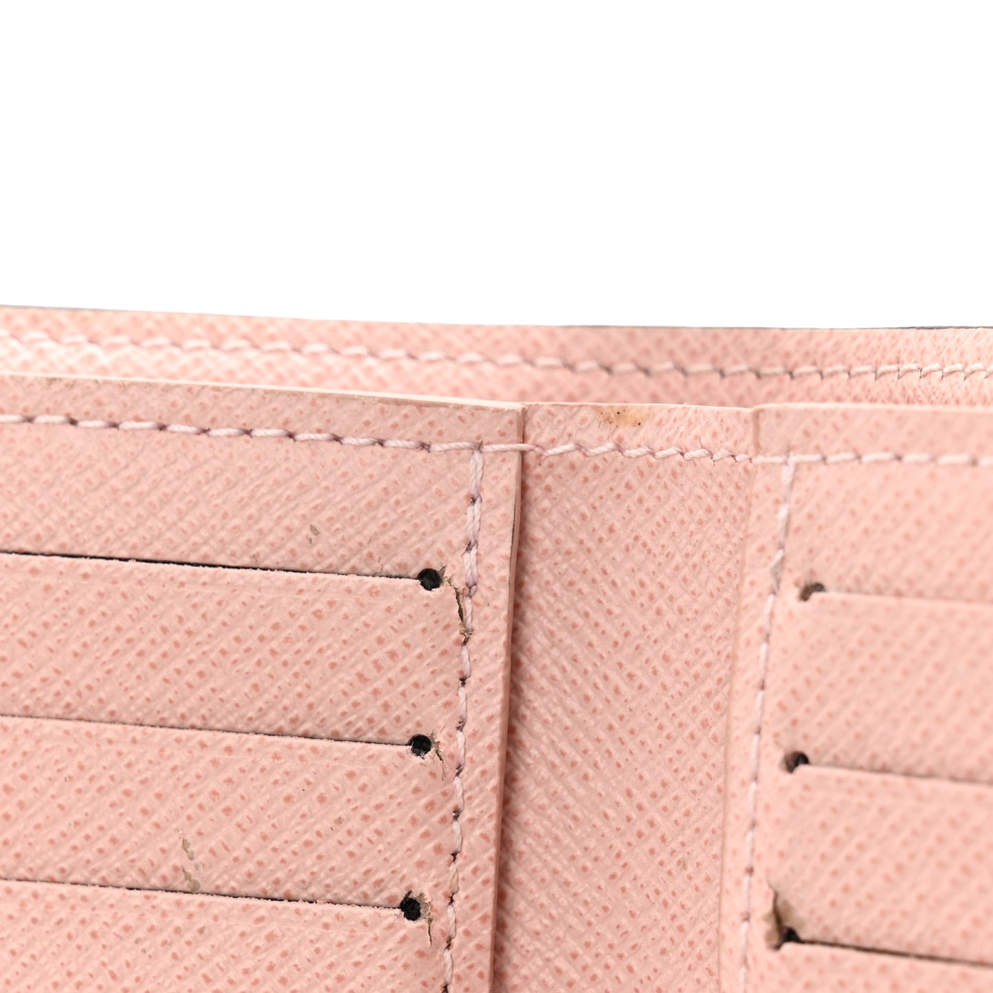 Damier Ebene Victorine Wallet Rose Ballerine