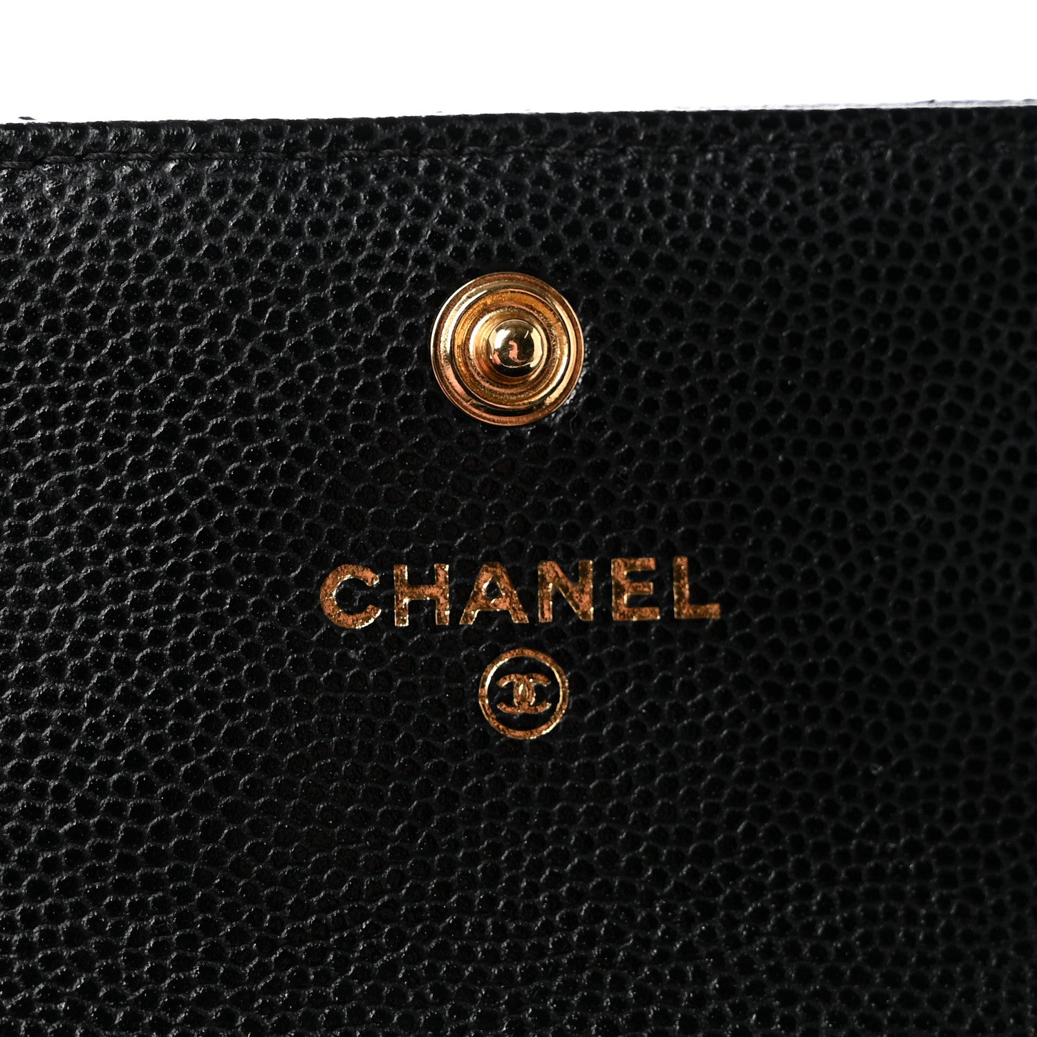 Chanel Caviar Quilted Chain CC Quilted Compact Flap Card Holder Black 6 of 10