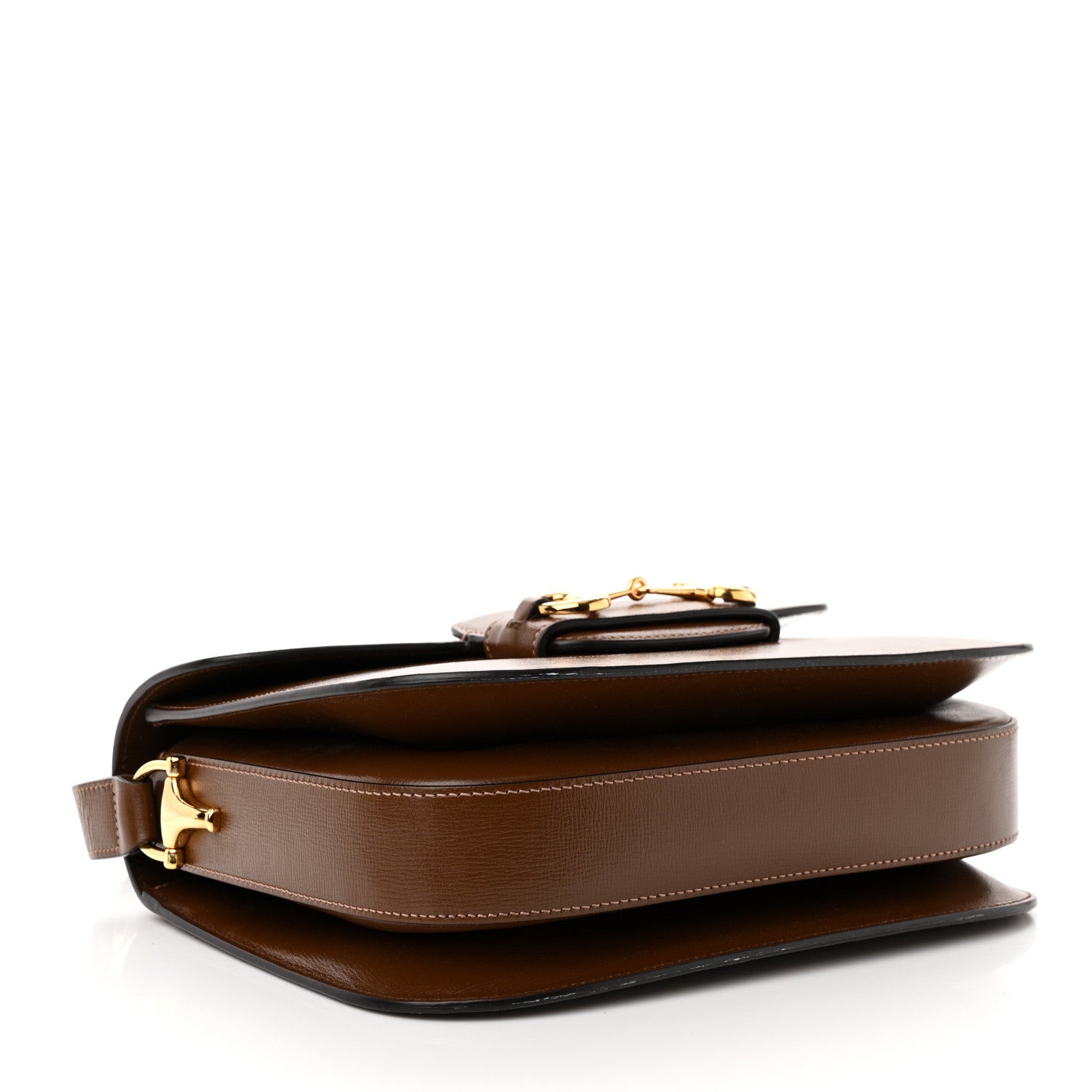 Gucci Azalea Calfskin Horsebit 1955 Shoulder Bag Brown Sugar 4 of 11