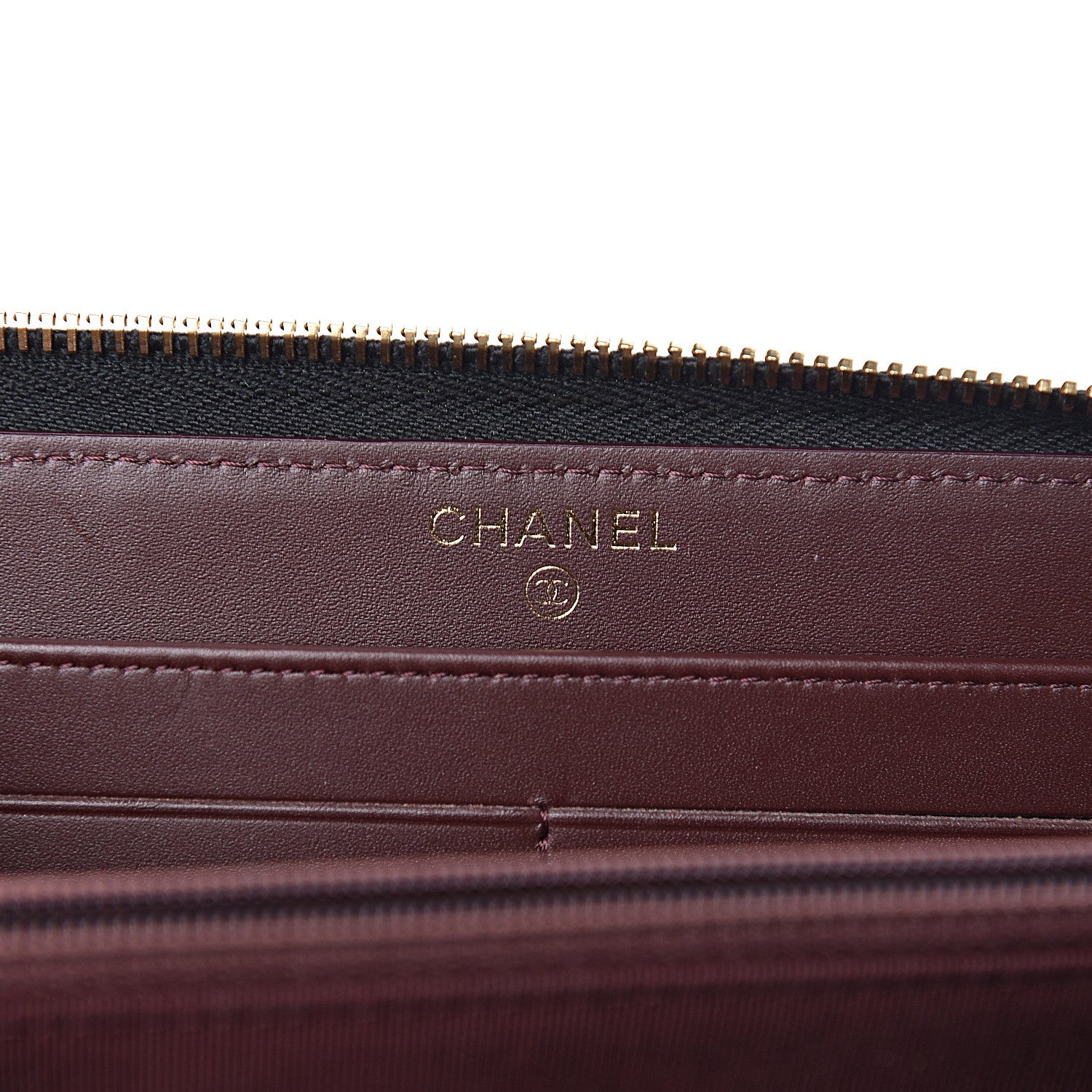 Chanel Caviar Quilted Large Gusset Zip Around Wallet Black 6 of 9