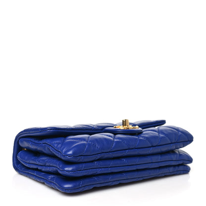 Chanel Lambskin Quilted Small Pillow Crush Flap Blue 4 of 11