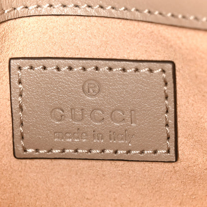 Gucci Calfskin Matelasse Super Mini GG Marmont Shoulder Bag Taupe 6 of 10