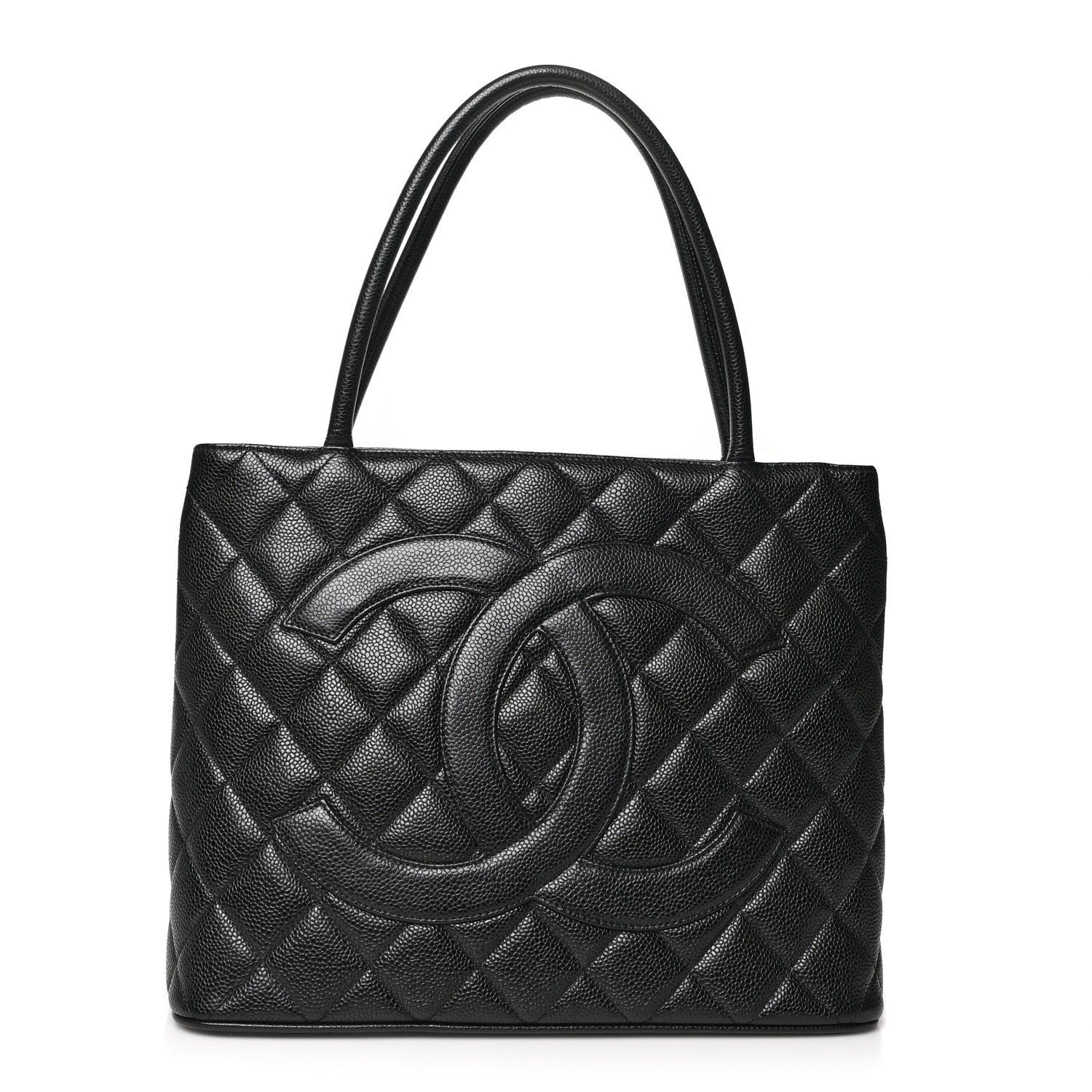 Chanel Caviar Quilted Medallion Tote Black 1 of 12