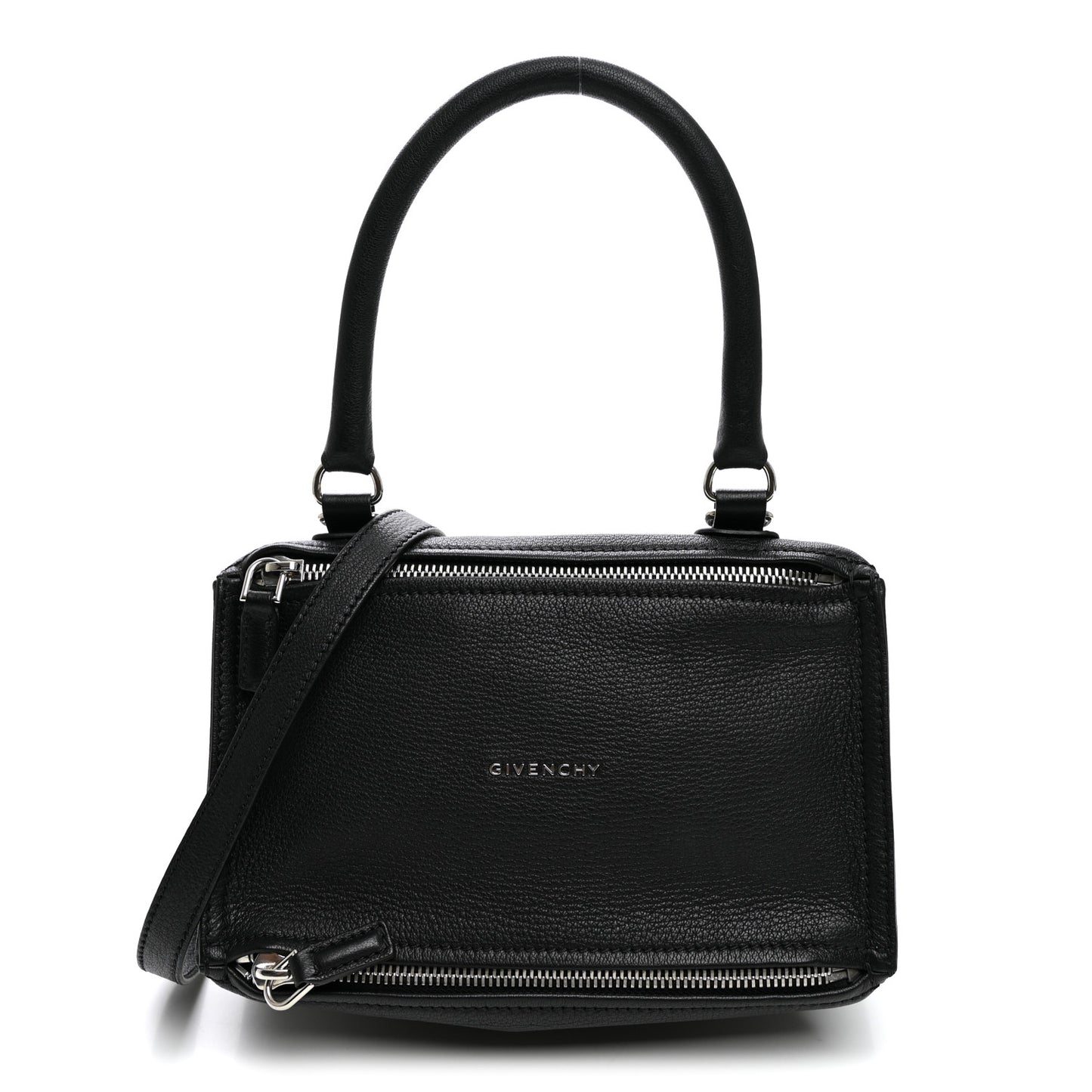 Sugar Goatskin Small Pandora Black