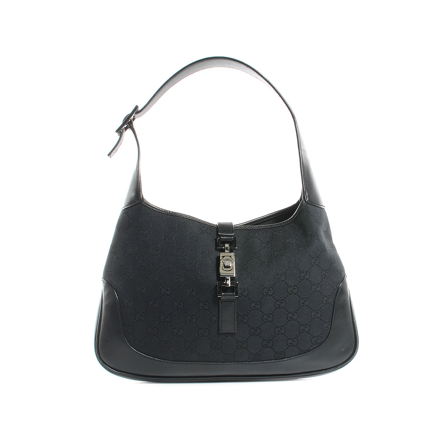 Monogram Small Jackie O Hobo Black