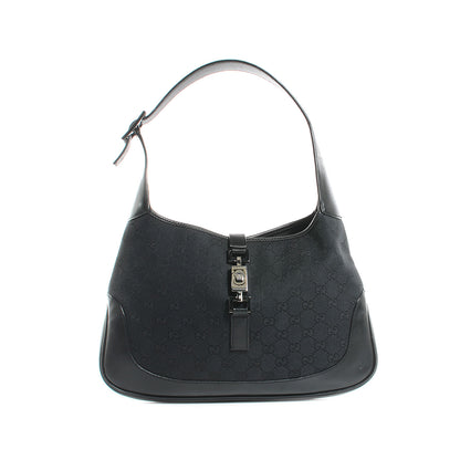 Gucci Monogram Small Jackie O Hobo Black 1 of 7