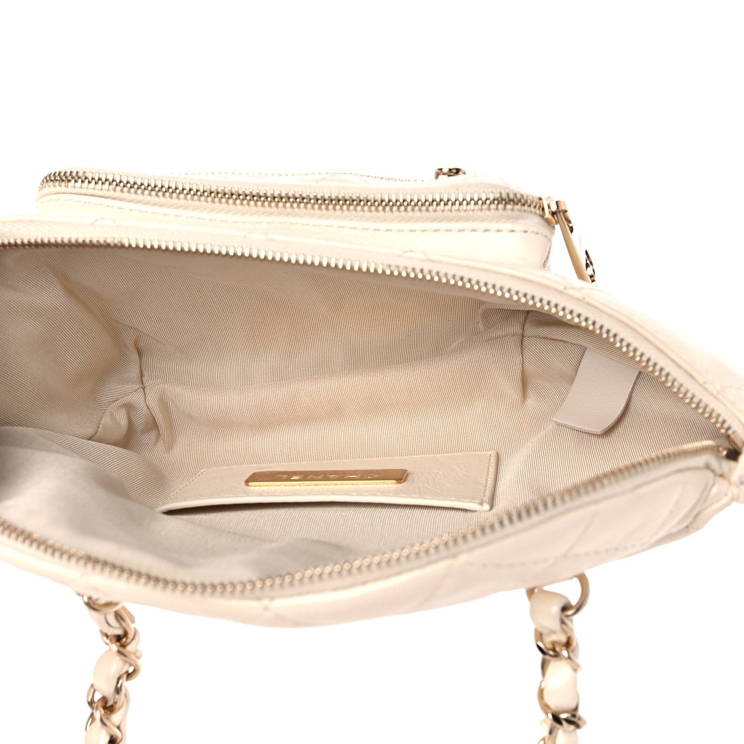 Chanel Calfskin Quilted All About Waist Belt Bag Light Beige 5 of 9
