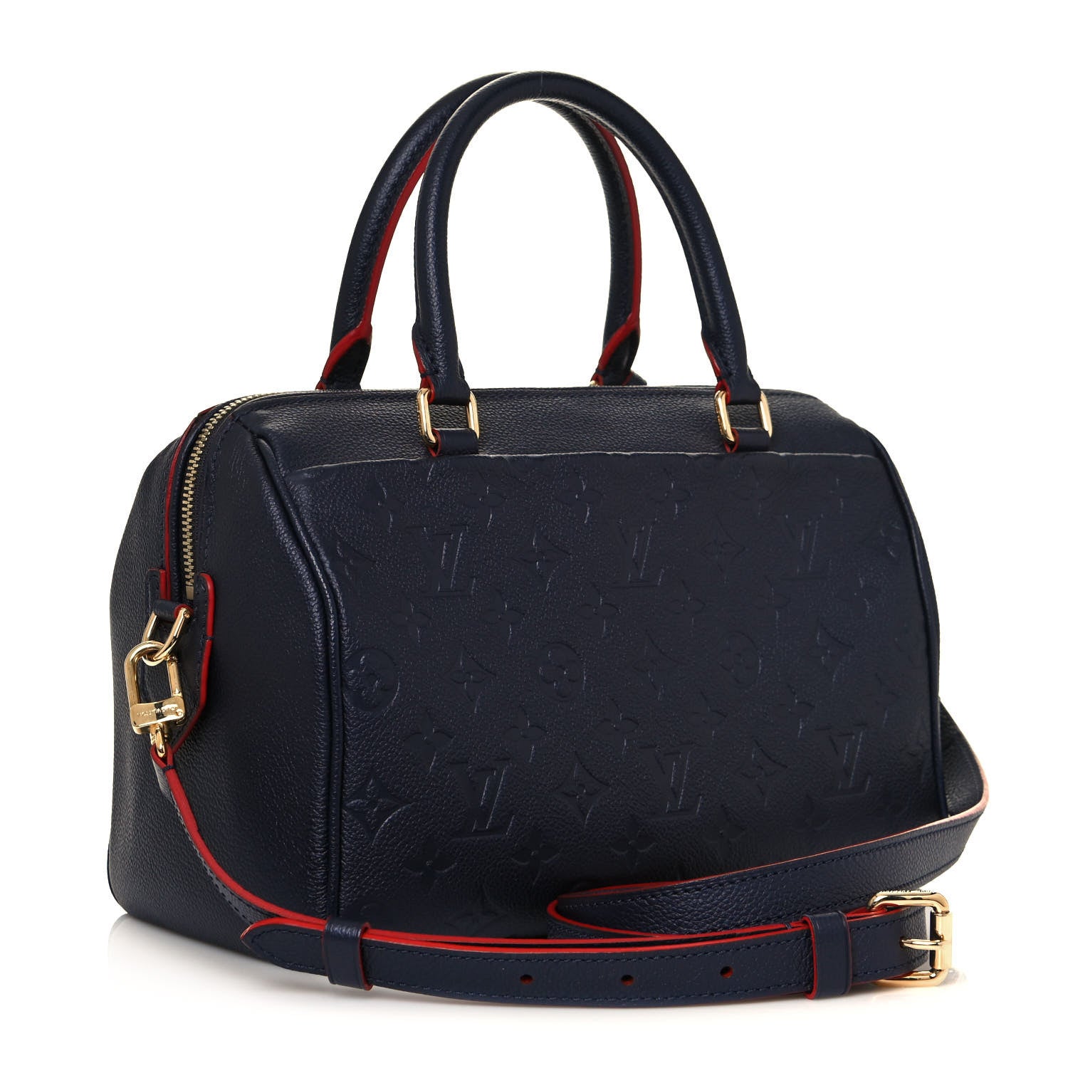 Louis Vuitton Empreinte Speedy Bandouliere 25 NM Marine Rouge 2 of 11
