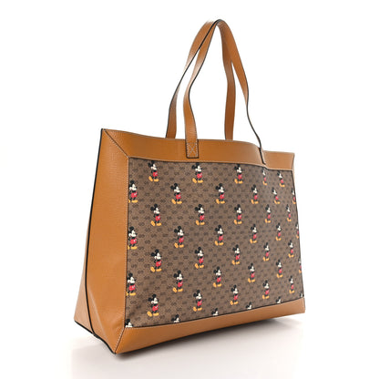 Gucci X DISNEY Mini Vintage GG Supreme Monogram Mickey Mouse Large Shopping Tote Beige Vintage Sun Oil 5 of 9