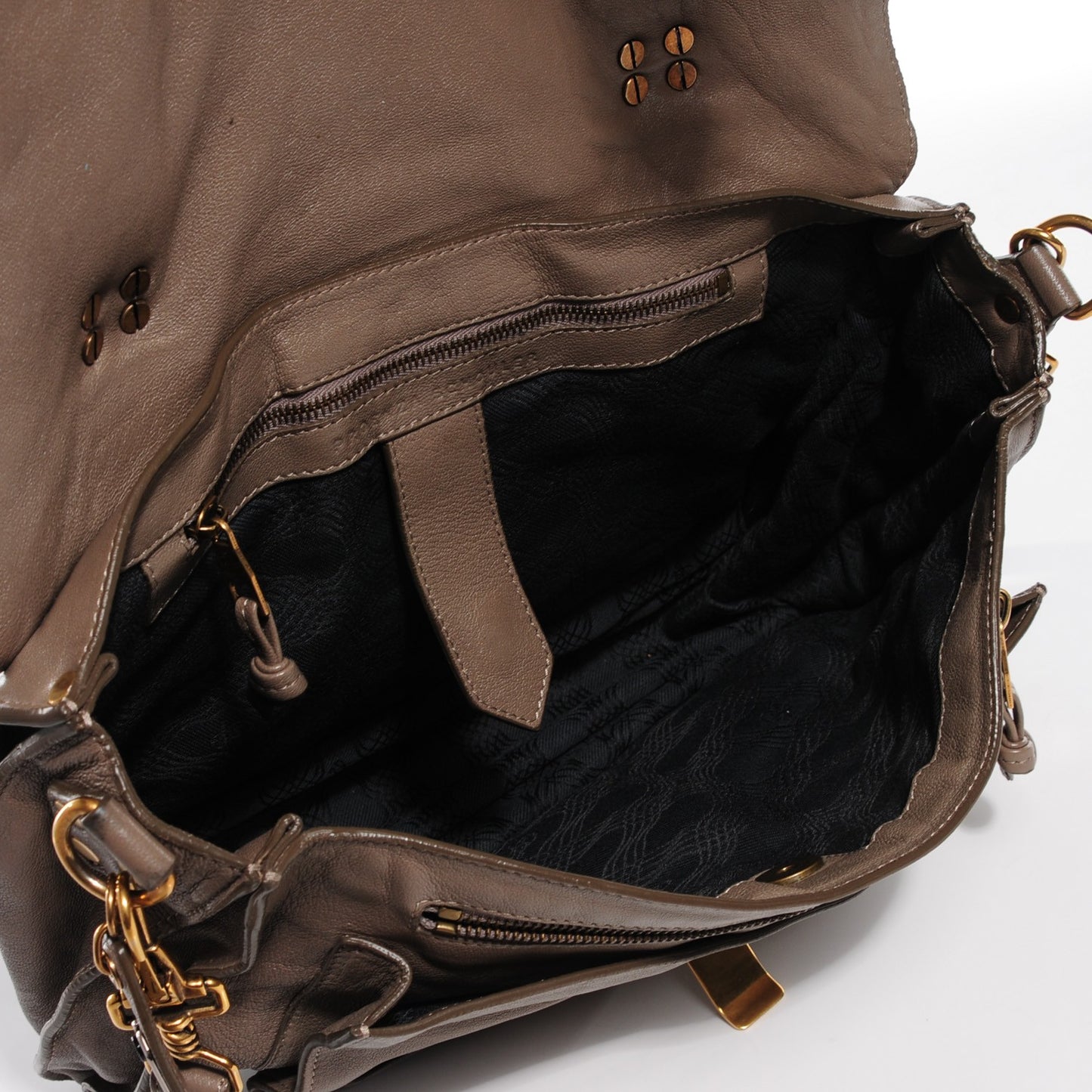 Lambskin Medium PS1 Satchel Smoke