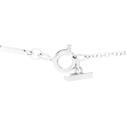 Tiffany 18K White Gold Diamond Large T Smile Pendant Necklace 4 of 7
