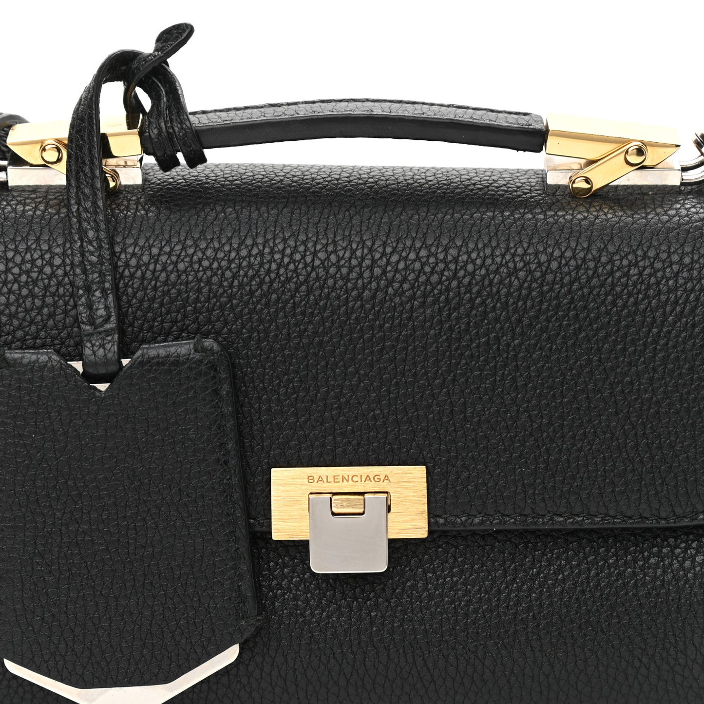 Grained Calfskin Le Dix Nano Soft Cartable Black