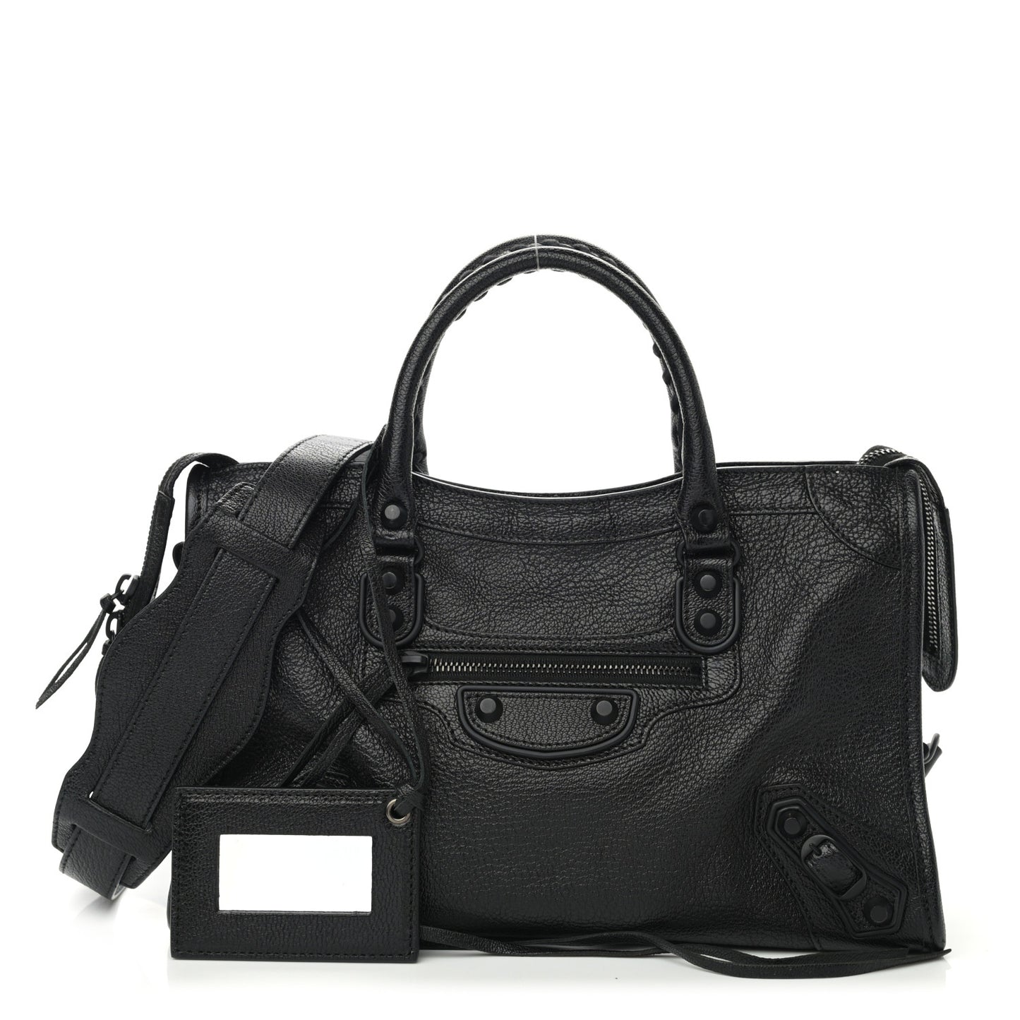 Chevre Black Metallic Edge Hardware S City Black