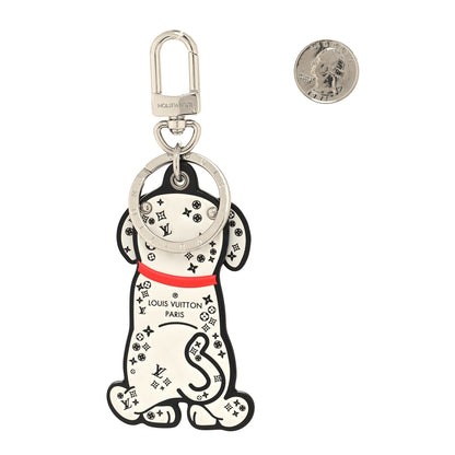 Louis Vuitton Calfskin Dalmata Bag Charm Key Holder 2 of 7