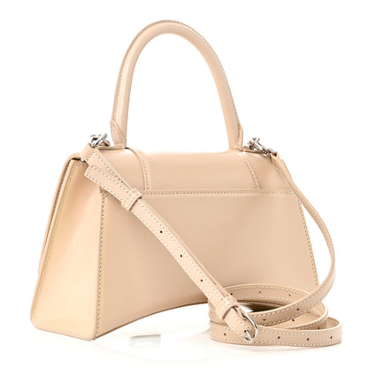 Balenciaga Shiny Box Calfskin Small Hourglass Top Handle Bag Light Beige 3 of 9