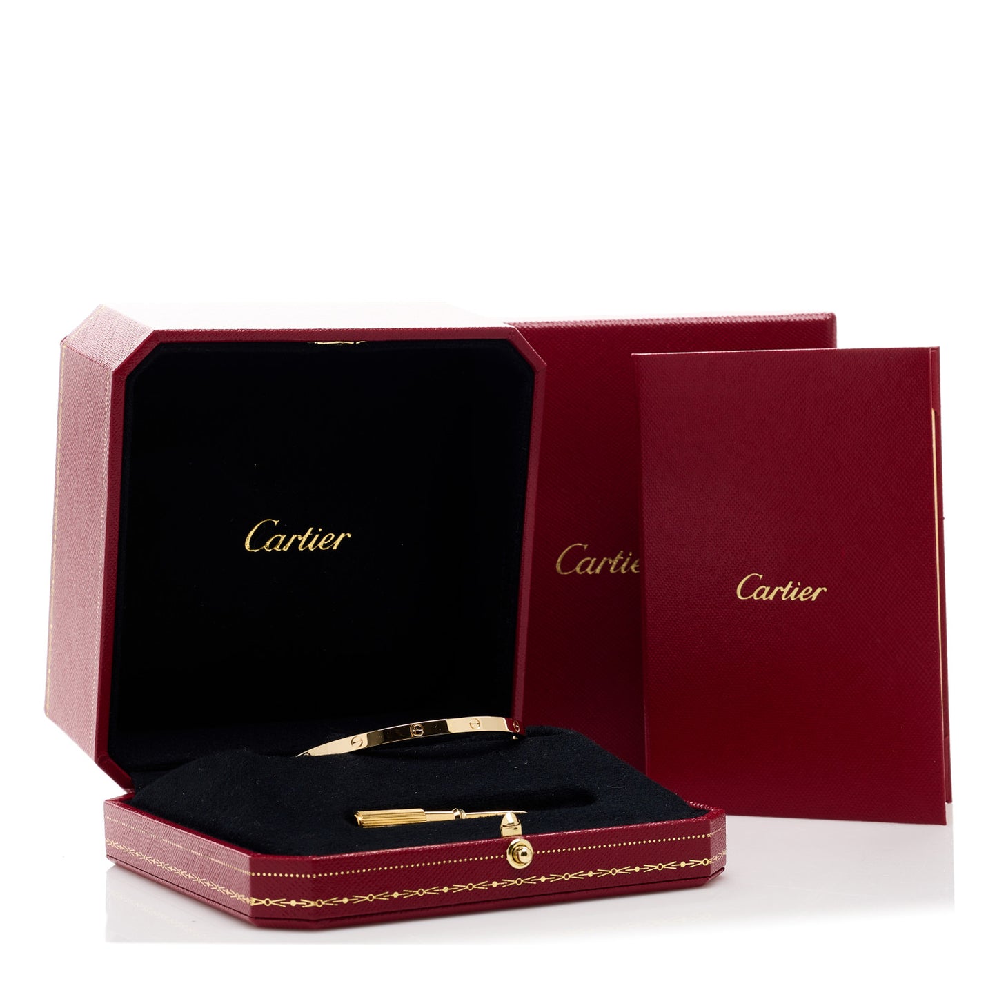 18K Yellow Gold Small LOVE Bracelet 17