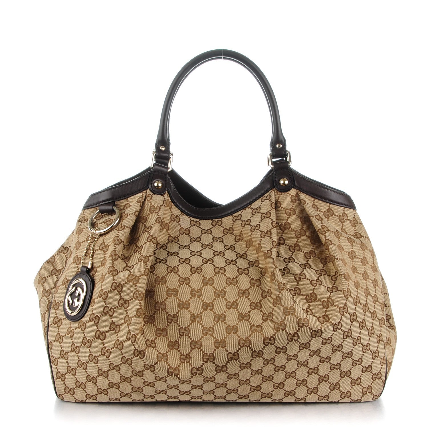 Gucci Monogram Large Sukey Tote Dark Brown 1 of 10