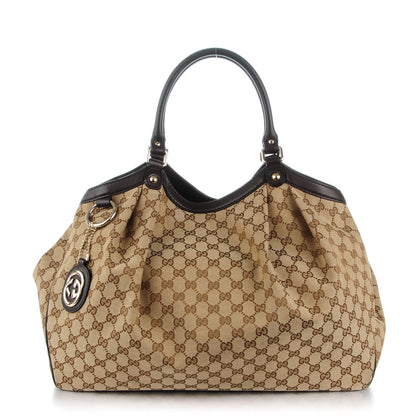 Gucci Monogram Large Sukey Tote Dark Brown 1 of 10