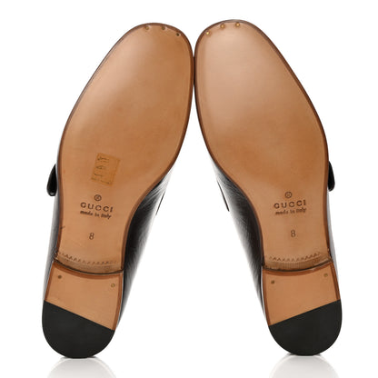 Gucci Goatskin Web Mens GG Loafers 8 Cocoa 5 of 9