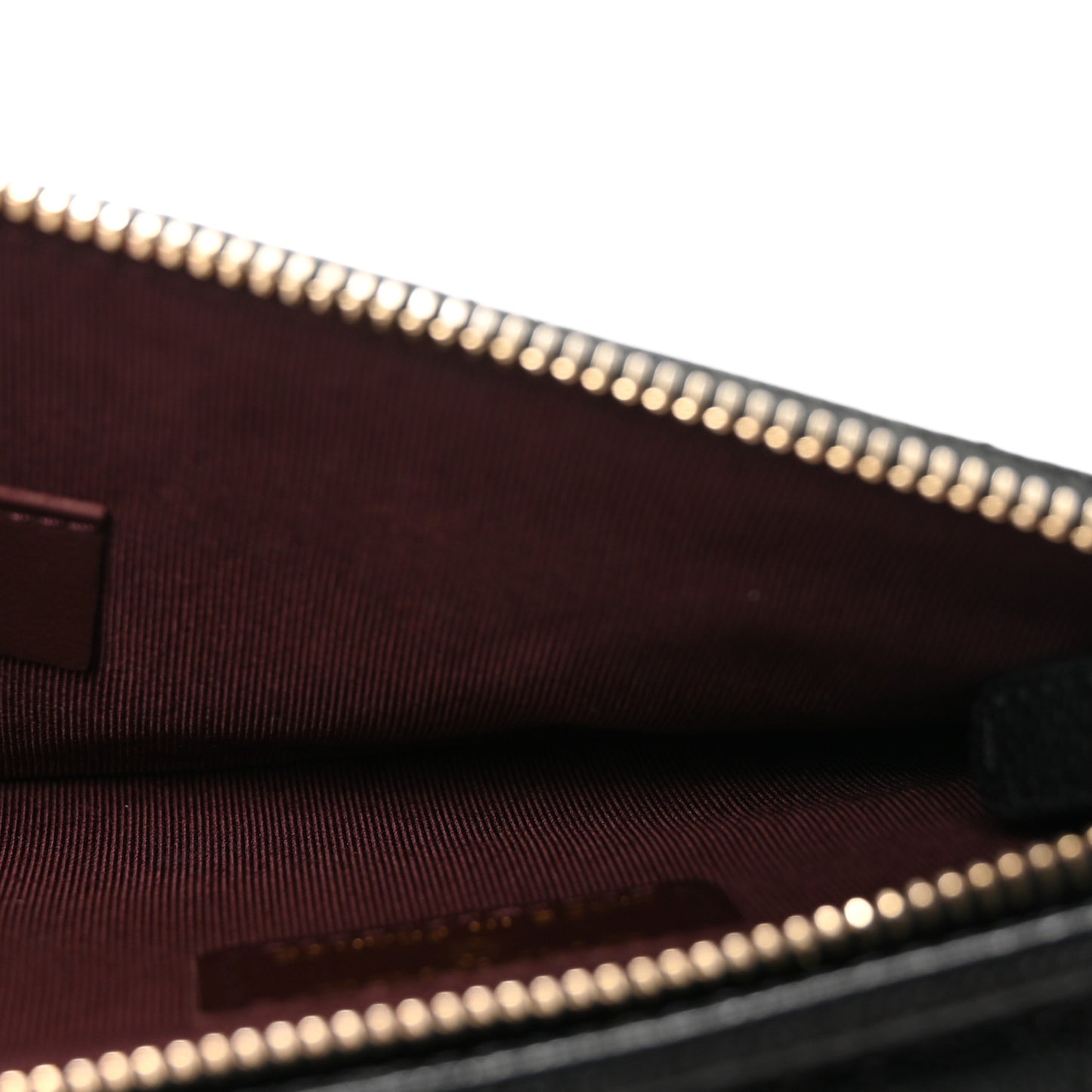 Caviar Quilted Zip Phone Case Black