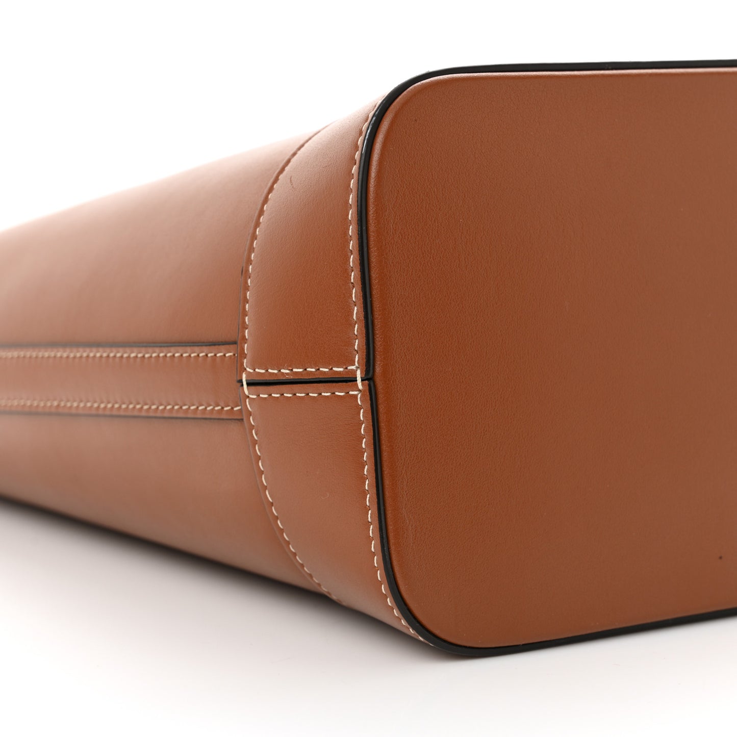 Smooth Calfskin Small Cuir Triomphe Bucket Bag Tan