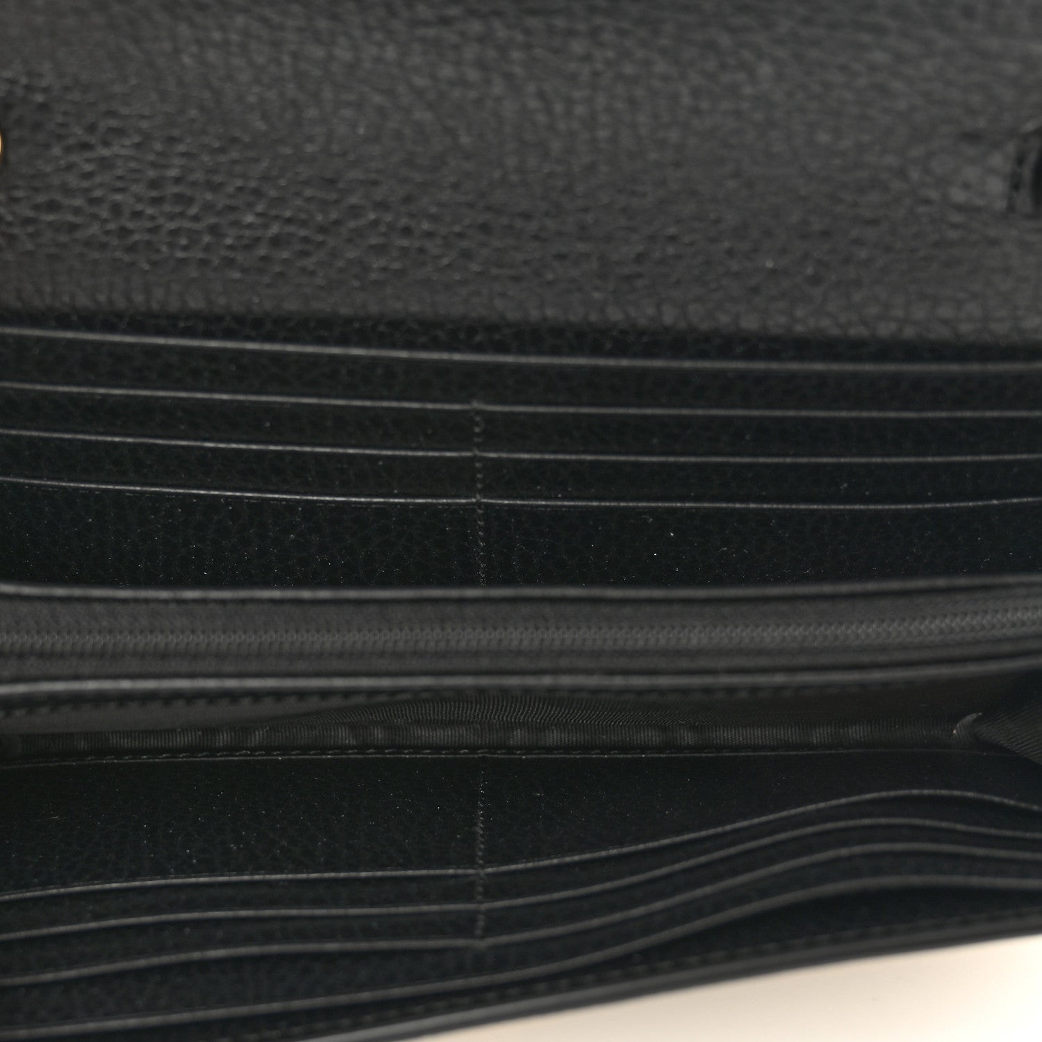 Gucci Dollar Calfskin GG Supreme Monogram GG Marmont Continental Wallet Black Beige Ebony 5 of 8