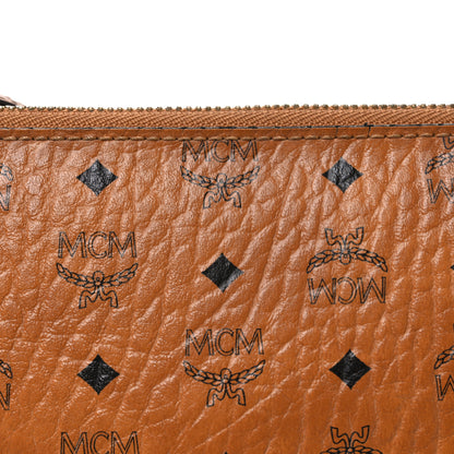 MCM Visetos Medium Crossbody Pouch Cognac 9 of 13