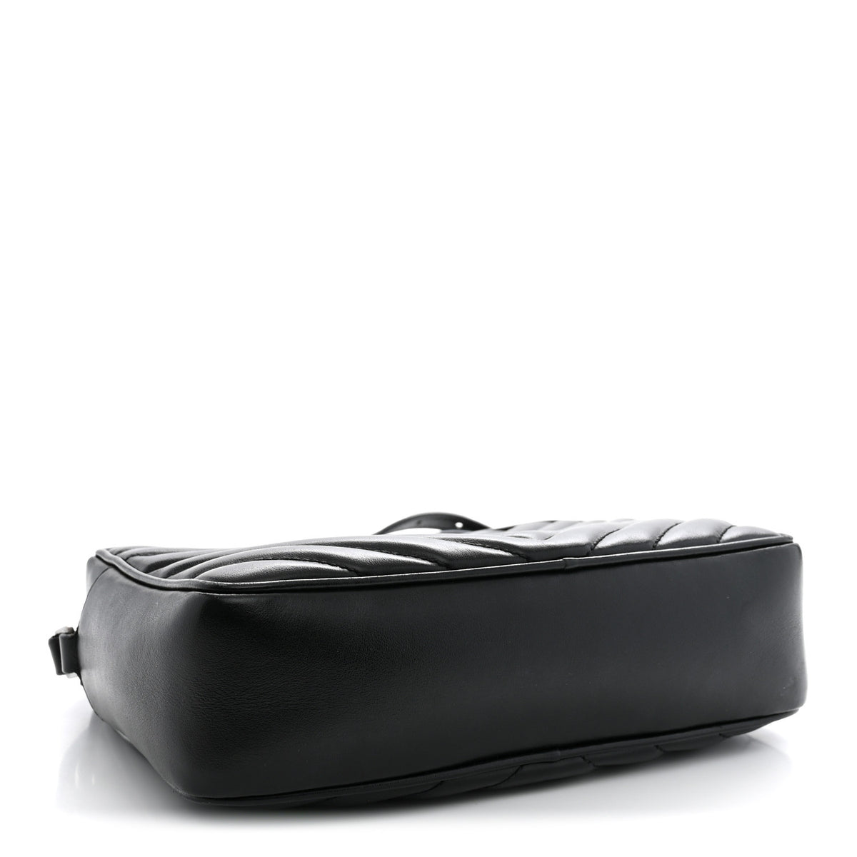 Saint Laurent Calfskin Matelasse Monogram Lou Camera Bag Black 4 of 14