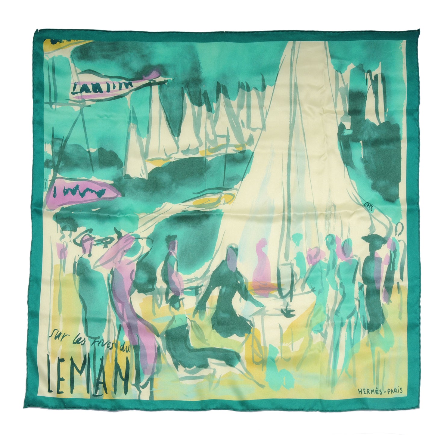 Silk Sur Les Rives Du Leman Scarf 70