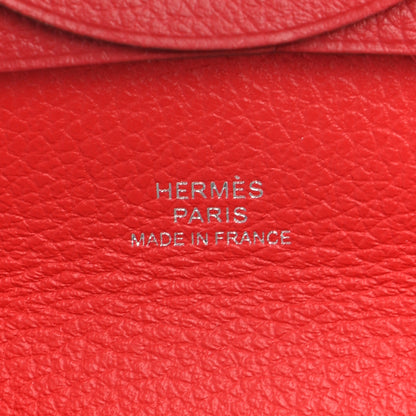 Hermes Evercolor Bastia Coin Purse Rouge De Coeur 6 of 6