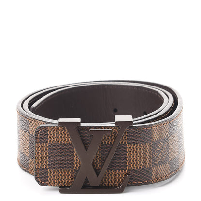 Louis Vuitton Damier Ebene 40mm LV Initiales Belt 85 34 1 of 8