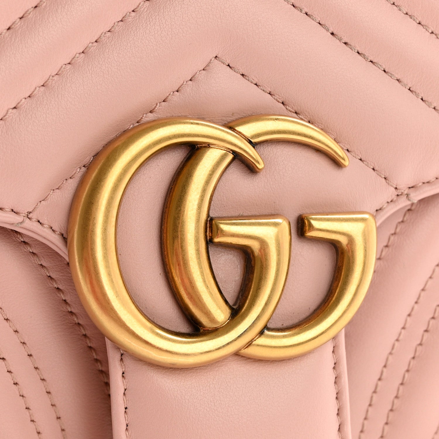 Gucci Calfskin Matelasse Small GG Marmont Shoulder Bag Perfect Pink 12 of 13