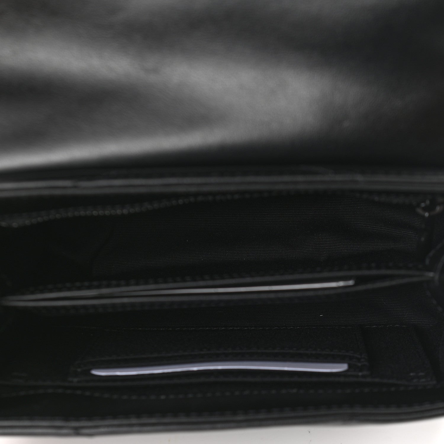 Saint Laurent Calfskin Y Quilted Monogram Toy Loulou Crossbody Bag Black 4 of 10
