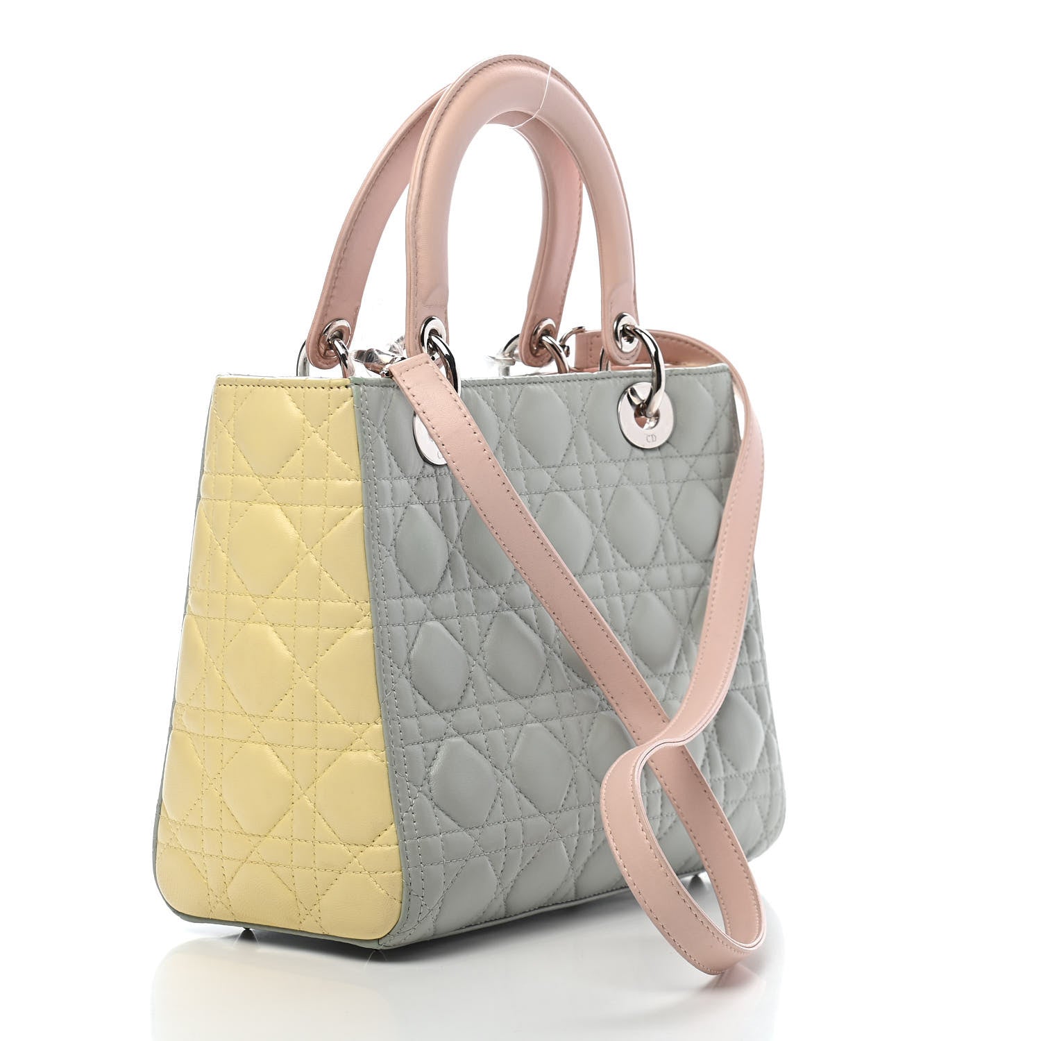 Christian Dior Lambskin Cannage Medium Tri-Color Lady Dior Multicolor 3 of 14