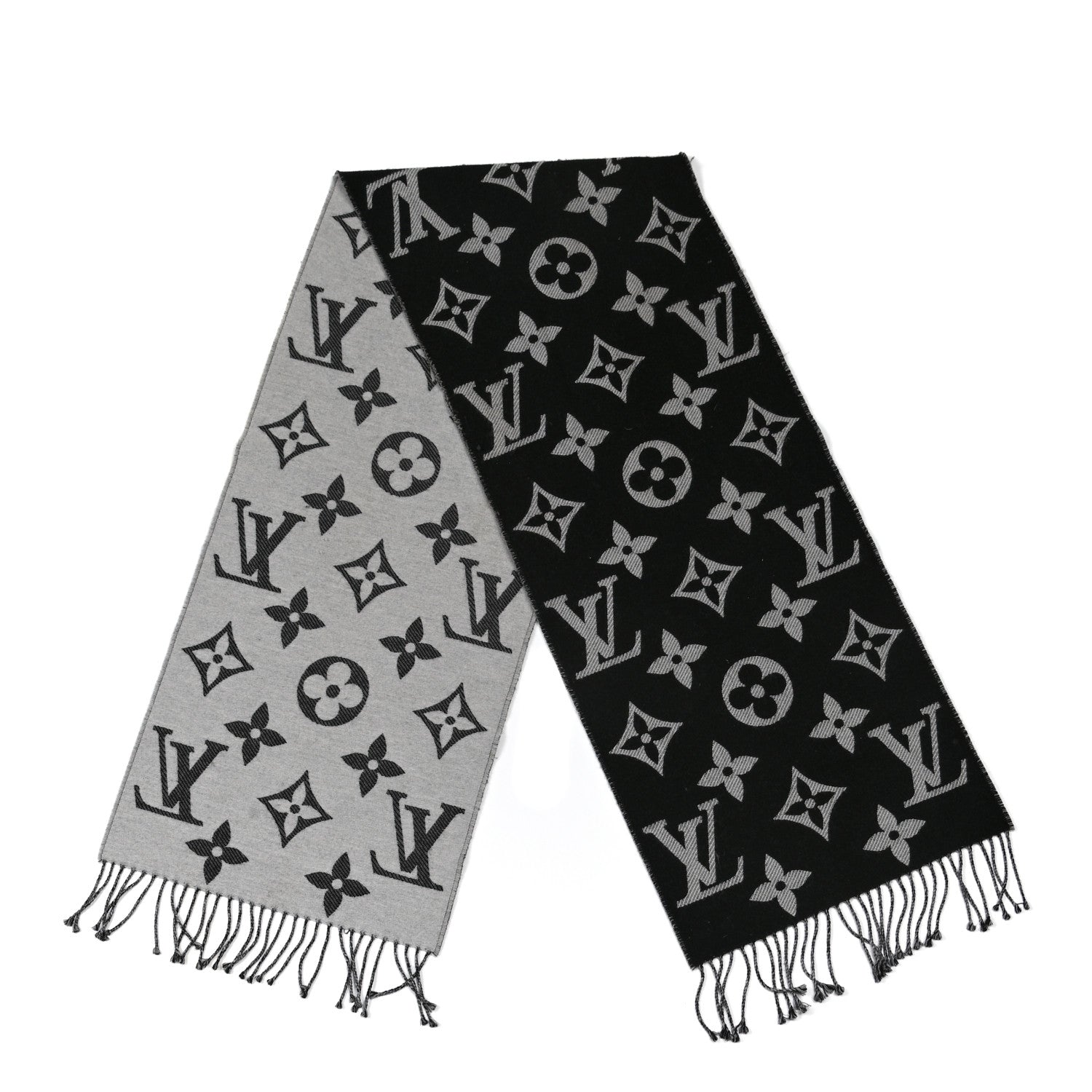 Louis Vuitton Wool Simply LV Scarf Black 2 of 4