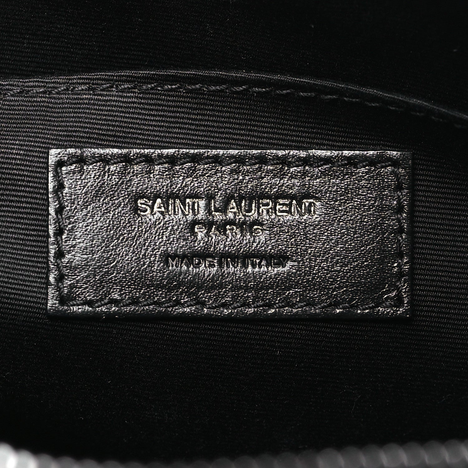 Saint Laurent Calfskin Matelasse Monogram Lou Camera Bag Black 6 of 10