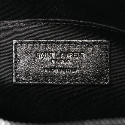 Saint Laurent Calfskin Matelasse Monogram Lou Camera Bag Black 6 of 10